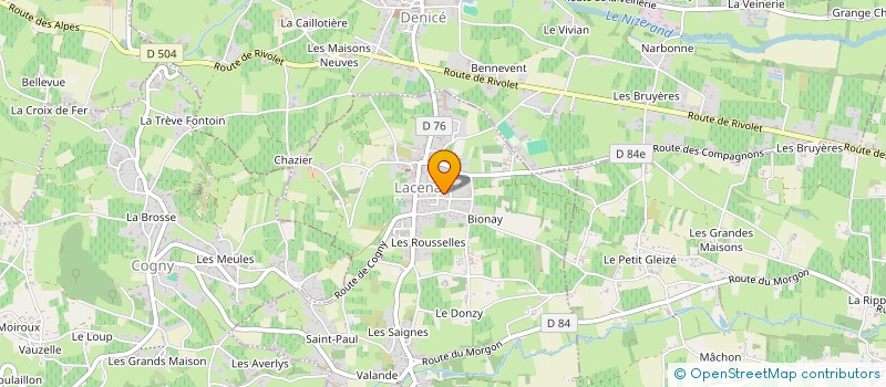 localisation de l'entreprise LA COMPAGNIE DE LA PIECE MONTEE  LACENAS