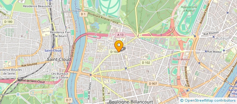localisation de l'entreprise LA COMPAGNIE DE LA PUISAYE à BOULOGNE-BILLANCOURT