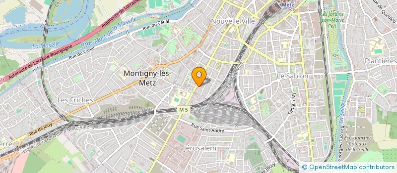 localisation de l'entreprise LA COMPAGNIE DE LA SAGGETA D AZUR  METZ