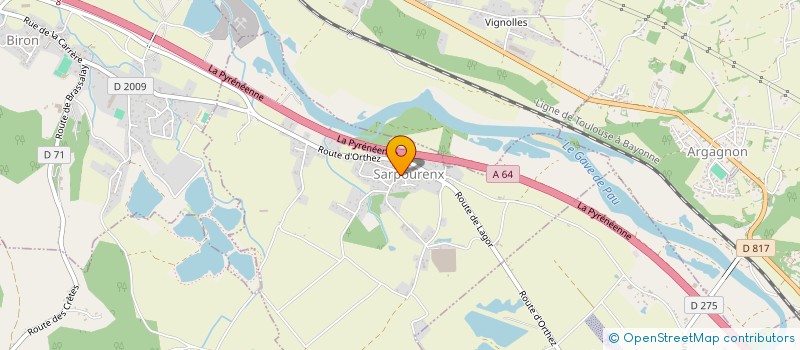 localisation de l'entreprise LA COMPAGNIE DE LA SALIGUE  SARPOURENX