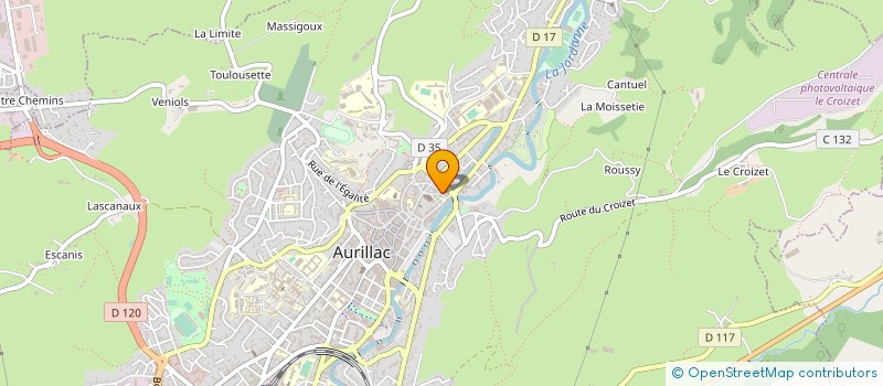 localisation de l'entreprise LA COMPAGNIE DE LA TAROUPE à AURILLAC