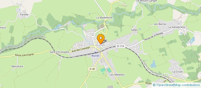 localisation de l'entreprise LA COMPAGNIE DE LA TOQUE  HURIEL