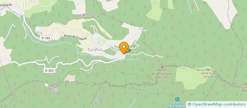 localisation de l'entreprise LA COMPAGNIE DE LA TOURNELLE  EYZAHUT