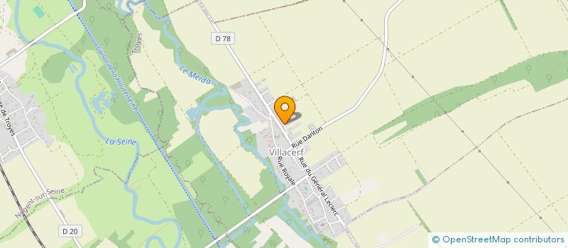 localisation de l'entreprise LA COMPAGNIE DE LA VALLEE  VILLACERF
