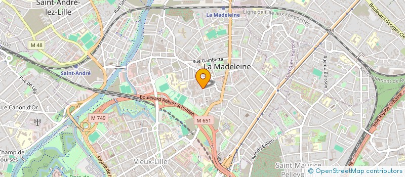 localisation de l'entreprise LA COMPAGNIE DE MAADI à LA MADELEINE