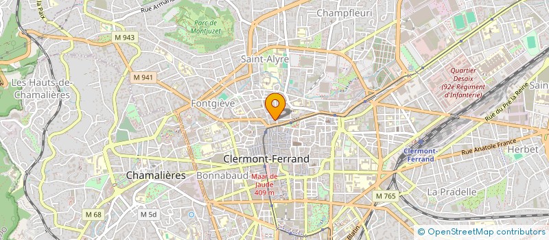 localisation de l'entreprise LA COMPAGNIE DE MARIE CHANTAL à CLERMONT-FERRAND