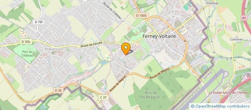 localisation de l'entreprise LA COMPAGNIE DE PLANCHES BRULEES à FERNEY-VOLTAIRE