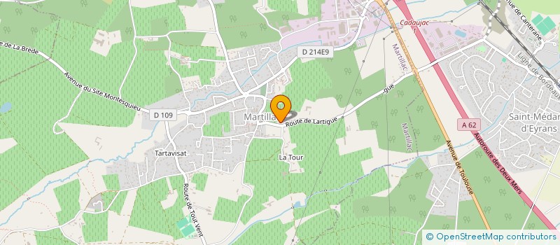 localisation de l'entreprise LA COMPAGNIE DE PODENSAC  MARTILLAC