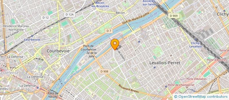 localisation de l'entreprise LA COMPAGNIE DE PRODUCTIONS à NEUILLY-SUR-SEINE