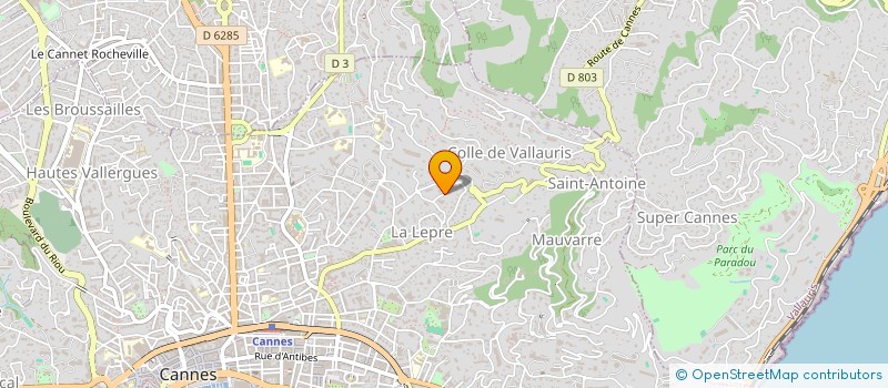localisation de l'entreprise LA COMPAGNIE DE THEATRE AMATEUR MADE IN RIRE à CANNES