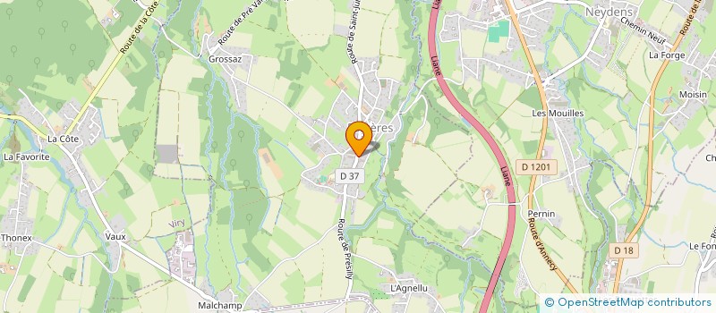 localisation de l'entreprise LA COMPAGNIE DE THEATRE DES FOUSGERES  FEIGERES