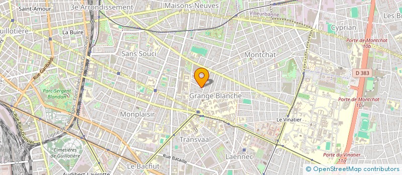 localisation de l'entreprise LA COMPAGNIE DE THEATRE MONTOCIEL  LYON