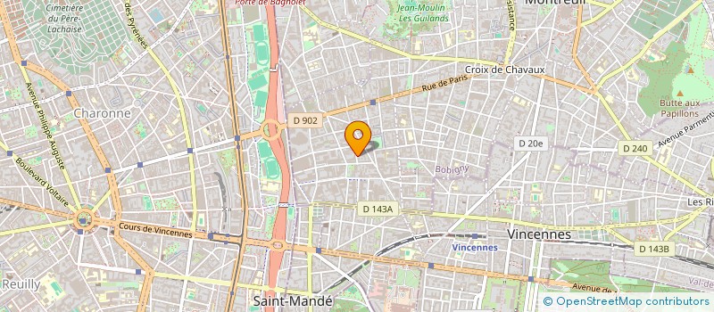 localisation de l'entreprise LA COMPAGNIE DEPLIANTE à MONTREUIL