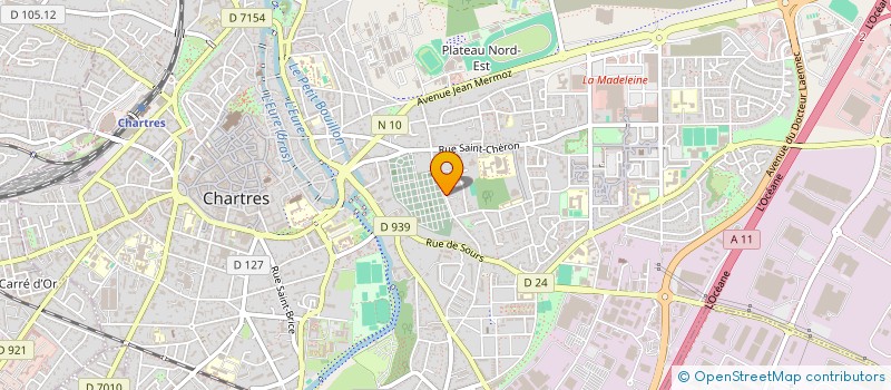 localisation de l'entreprise LA COMPAGNIE DES 12 PORTES à CHARTRES