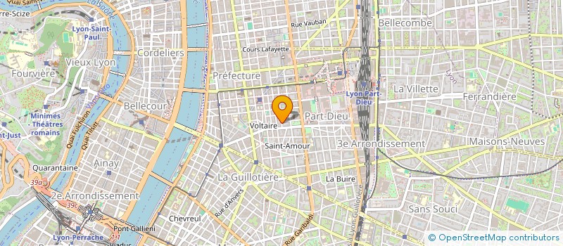 localisation de l'entreprise LA COMPAGNIE DES 3 M  LYON