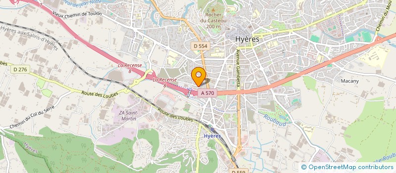 localisation de l'entreprise LA COMPAGNIE DES 3 SOEURS à HYERES