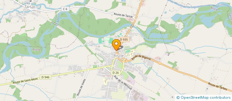 localisation de l'entreprise LA COMPAGNIE DES 6 DES  RISCLE