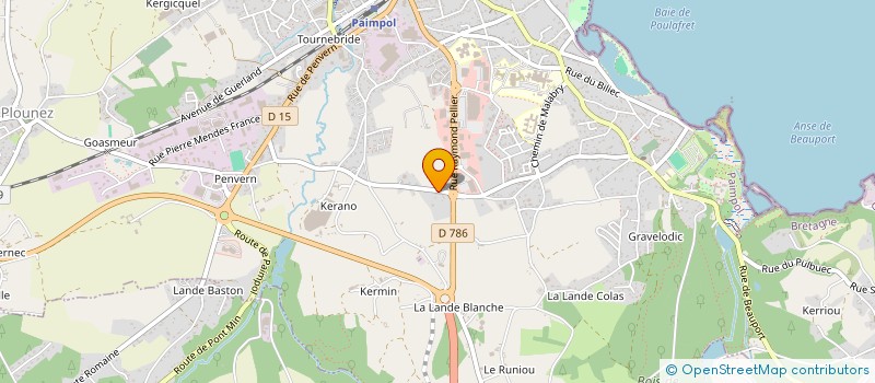 localisation de l'entreprise LA COMPAGNIE DES ACCORDEURS DE CONTES  PAIMPOL