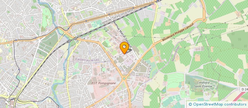 localisation de l'entreprise LA COMPAGNIE DES AILES BLANCHES à CASTELNAU-LE-LEZ