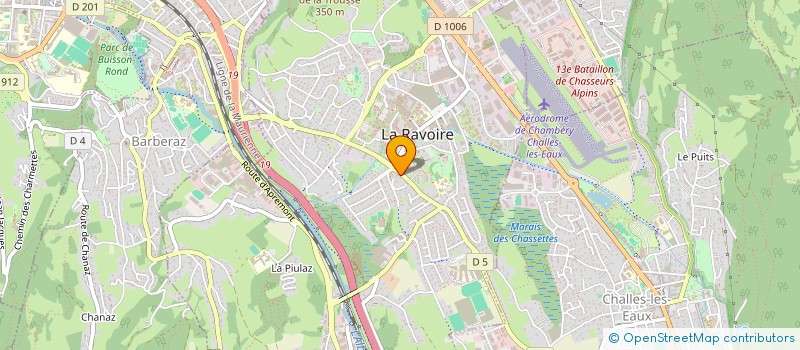 localisation de l'entreprise LA COMPAGNIE DES ANGES  LA RAVOIRE