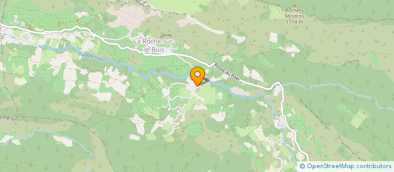localisation de l'entreprise LA COMPAGNIE DES ANIMAUX 26 à LA ROCHE-SUR-LE-BUIS