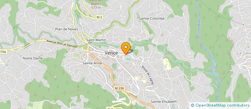 localisation de l'entreprise LA COMPAGNIE DES ARCHERS DE MALVAN  VENCE