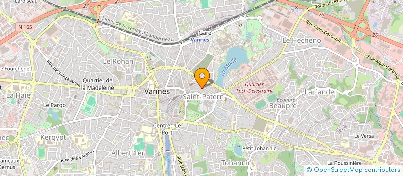 localisation de l'entreprise LA COMPAGNIE DES ARTISTES à VANNES