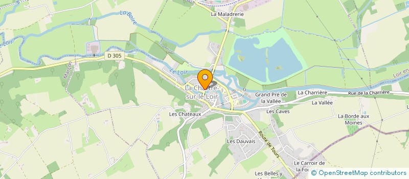 localisation de l'entreprise LA COMPAGNIE DES ARTS  LA CHARTRE-SUR-LE-LOIR