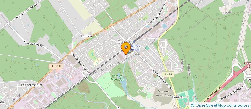 localisation de l'entreprise LA COMPAGNIE DES ARTS ET METIERS à CANEJAN
