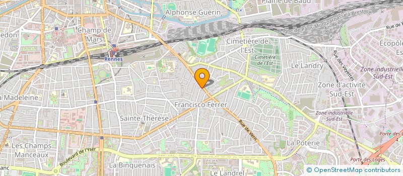 localisation de l'entreprise LA COMPAGNIE DES ASPIRATRICES BRETONNES à RENNES