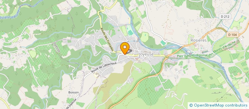 localisation de l'entreprise LA COMPAGNIE DES BARBUES  JOYEUSE