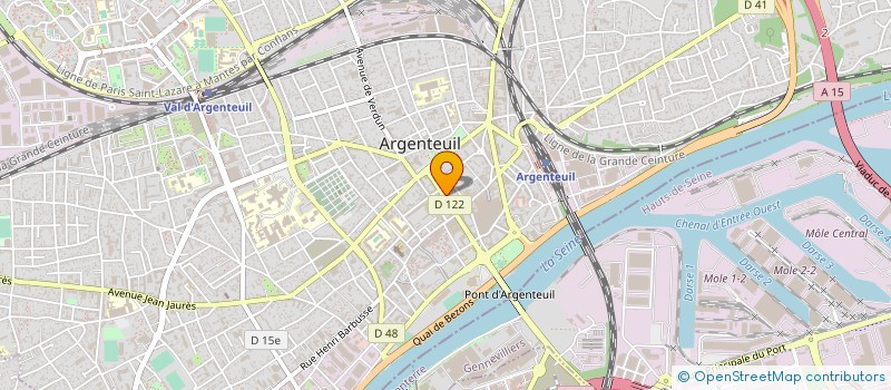 localisation de l'entreprise LA COMPAGNIE DES BATISSEURS à ARGENTEUIL