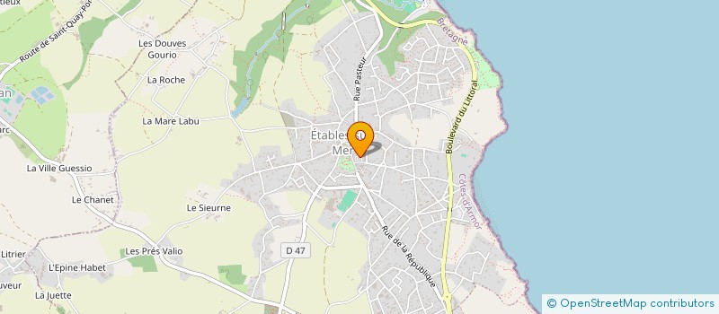 localisation de l'entreprise LA COMPAGNIE DES BRUMES  BINIC-ETABLES-SUR-MER