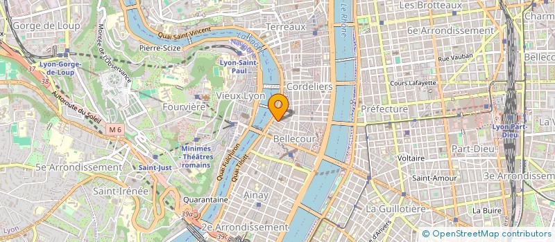 localisation de l'entreprise LA COMPAGNIE DES CELESTINS  LYON