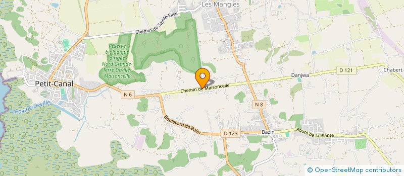 localisation de l'entreprise LA COMPAGNIE DES CHANTIERS DU POSSIBLE à PETIT-CANAL