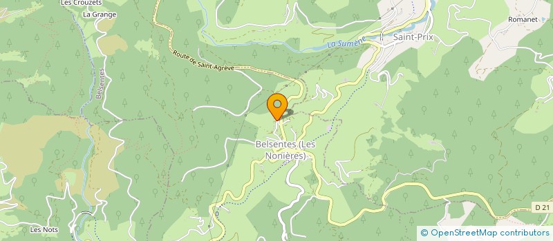 localisation de l'entreprise LA COMPAGNIE DES CHATS  BELSENTES