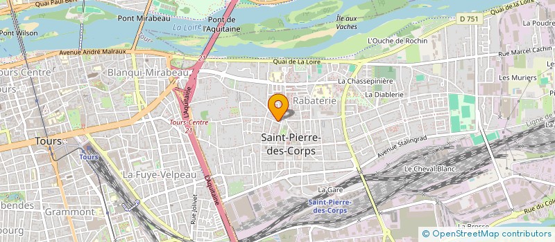 localisation de l'entreprise LA COMPAGNIE DES CHATS PITRES  SAINT-PIERRE-DES-CORPS