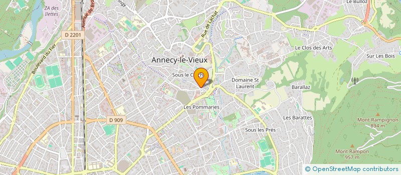 localisation de l'entreprise LA COMPAGNIE DES COQUELICOTS à ANNECY