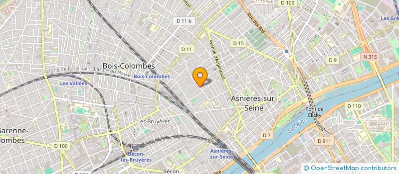 localisation de l'entreprise LA COMPAGNIE DES CROCODILES - LCDC  ASNIERES-SUR-SEINE