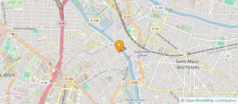 localisation de l'entreprise LA COMPAGNIE DES DANSEURS DE DIEU  CRETEIL