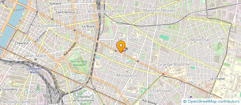 localisation de l'entreprise LA COMPAGNIE DES DESEQUILIBRISTES  LYON