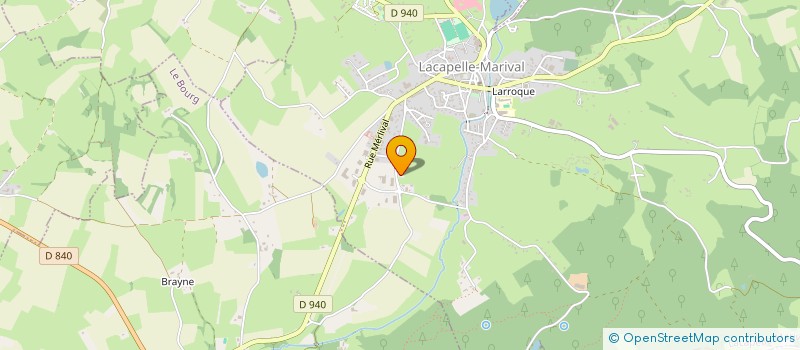 localisation de l'entreprise LA COMPAGNIE DES DEUX RIVIERES  LE BOURG