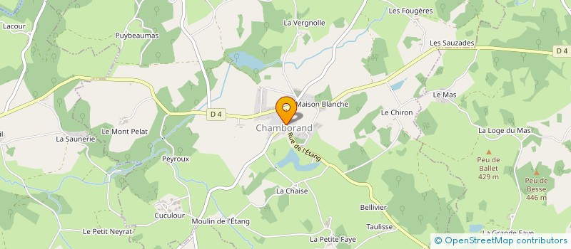 localisation de l'entreprise LA COMPAGNIE DES DIDASCALIBRES à CHAMBORAND