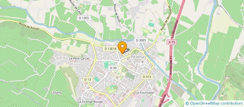 localisation de l'entreprise LA COMPAGNIE DES ELLES à PEZENAS