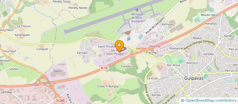 localisation de l'entreprise LA COMPAGNIE DES ENERGIES à BREST