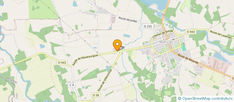 localisation de l'entreprise LA COMPAGNIE DES ENTREPRISES MARCIAC EVENEMENTS  MARCIAC