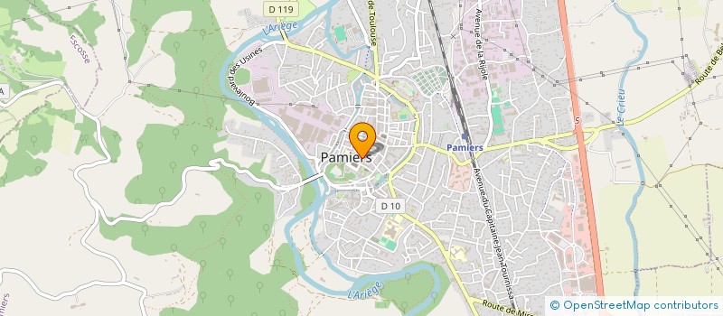 localisation de l'entreprise LA COMPAGNIE DES ENVAHISSEURS à PAMIERS