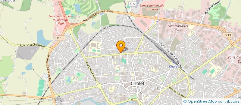 localisation de l'entreprise LA COMPAGNIE DES FAGOTINS à CHOLET