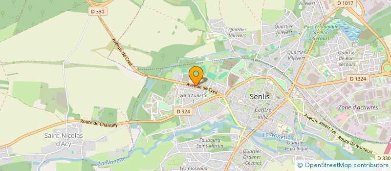 localisation de l'entreprise LA COMPAGNIE DES FAMILLES SUD OISE à SENLIS
