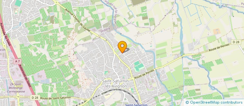 localisation de l'entreprise LA COMPAGNIE DES FARINES DU VENTOUX à SAINT-SATURNIN-LES-AVIGNON